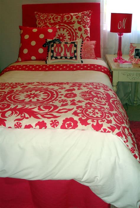 perfect bedding for a phi mu girl decor 2 ur dorm room decor dorm living dorm