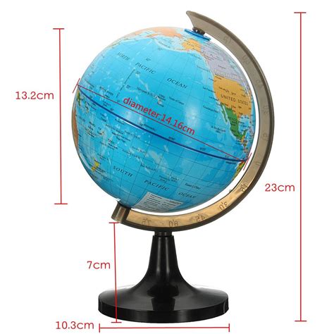 Buy 14cm Rotating Stand World Globe Region Earth Map Geography