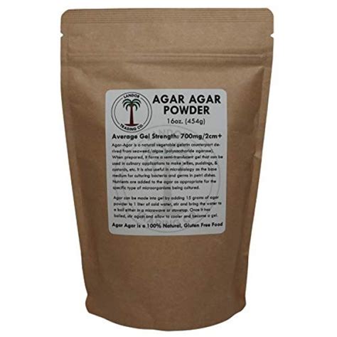 Agar Agar Powder 1 Pound Average Gel Strength