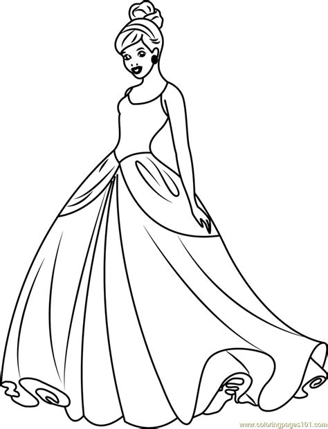 There are many more disney color sheets where this one came from! Cinderella Disney Princess Coloring Page - Free Cinderella ...