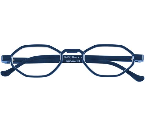 Quincy Blue Reading Glasses Tiger Specs