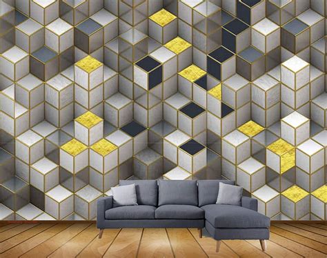 Beibehang Exclusive Bvz1890 Beautiful Cubes Optical Illusion Hd 3d