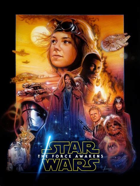 This Drew Struzan Style Star Wars The Force Awakens Poster Has To Be Seen