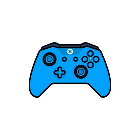 Xbox One Blue Controller Gamer Icon