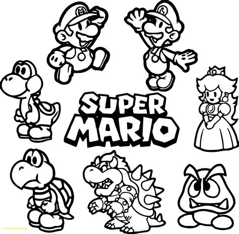 There are 36 printables of mario to color here and it's not just mario. Mario Coloring Pages at GetColorings.com | Free printable ...