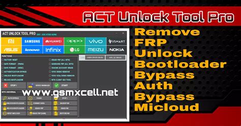 ACT Unlock Tool Pro V Is A Small Tool For Windows Computers It Is Allowed Users To Bypass Or