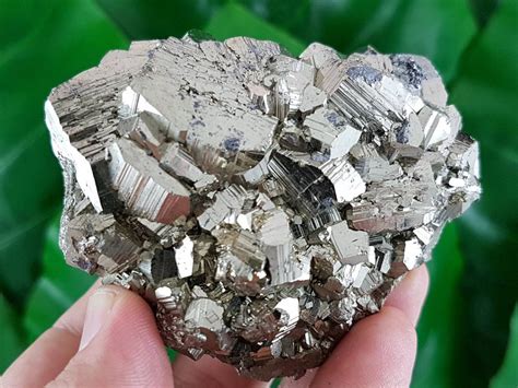 Beautiful Luster Pyrite With Galena From Bulgaria Pyrite Etsy