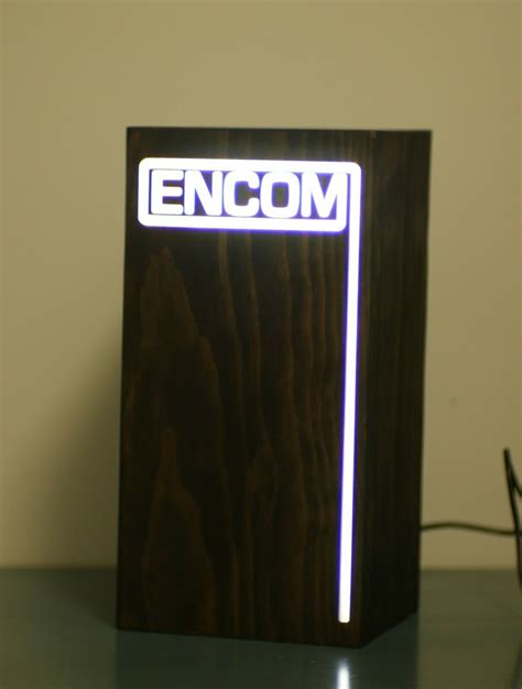 Tron Legacy Led Encom Lamp Custom Light Up Collectable 11 Stain Colors 🔥 Ebay