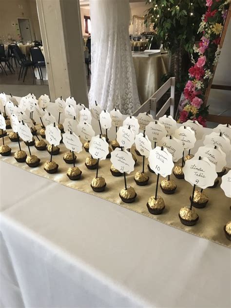 50th Anniversary Place Cards For Wedding Guests