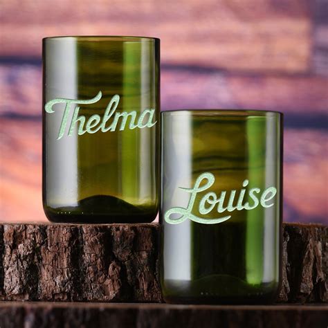 Recycled Wine Bottle Glasses Custom Wine Bottle Tumblers Crystal Imagery