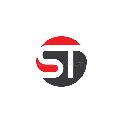 Business Corporate St Letter Logo Design Stock Vector Illustration Of