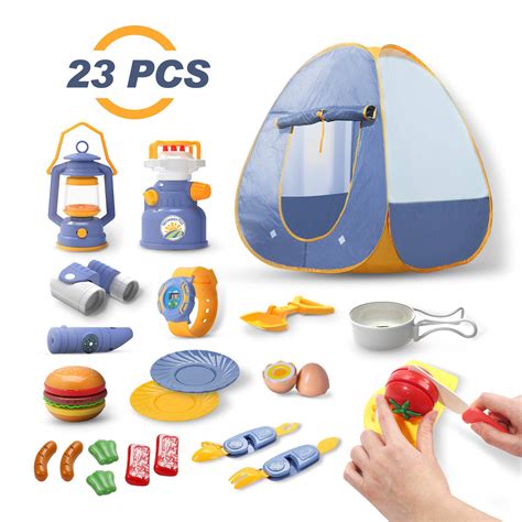 Kids Camping Tent Set Toys 23pcs Includes Pop Up Play Tent Reviews