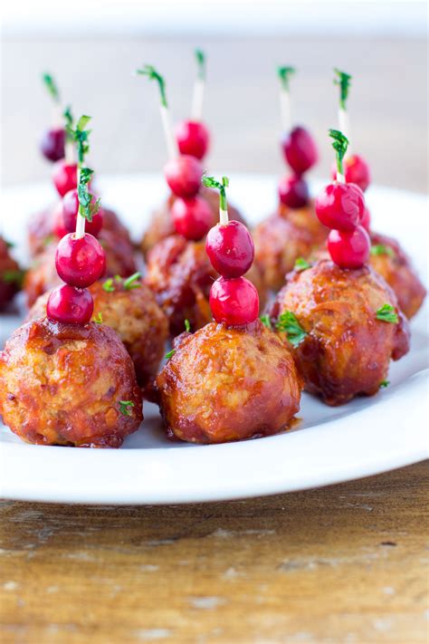 Cranberry Meatballs Recipe Healthy Holiday Appetizers Healthy Snacks