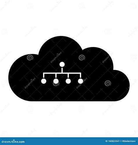 Network And Cloud As Vector Illustration Stock Vector Illustration Of Icon Network
