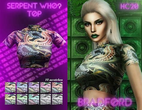 Serpent Who Top Hc20 Murphy X Bradford X Noctis Sims 4 Clothing