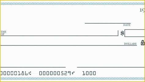 Oversized Check Template Free Of Fake Check Template For Presentation