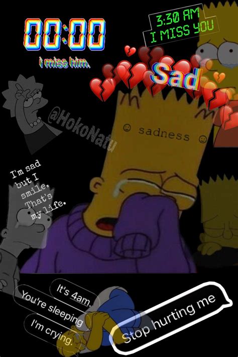 Sad Negro Triste Sadness Cry Simpson Original V L