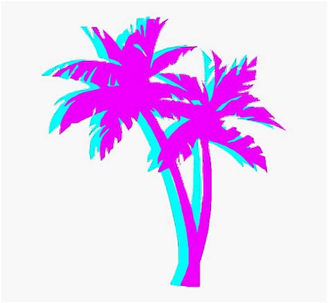 Palmtree Palm Night Japan Tumblr Aesthetic 80s Blue Vaporwave Palm