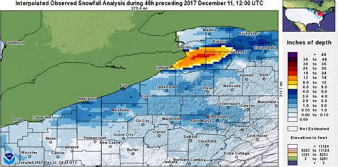 Weekend Snowfall Totals Light Around Cleveland Around 4 Inches For