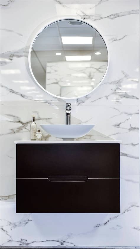 For a modern and stylish wall mounted bathroom vanities are great for any size bathroom but can help smaller. Is your bathroom limited in space? This floating vanity is ...