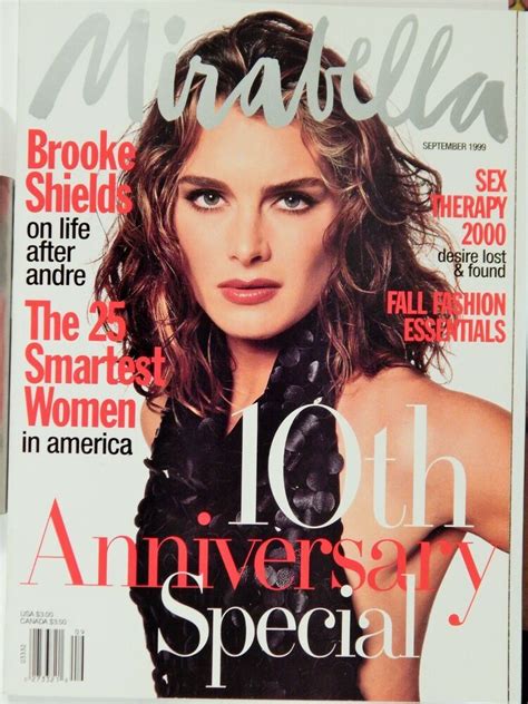 Mirabella Magazine Sept 1999 Brooke Shields Cover 10th Anniversary