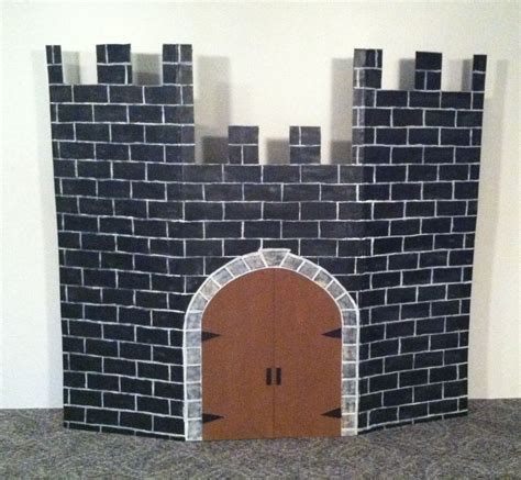 5x6 Cardboard Castle Backdrop Library Prop 2014 Cardboard Castle