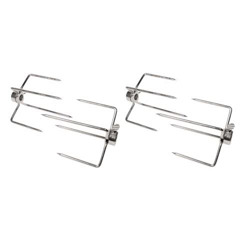 Grillpro 60120 Universal Replacement Rotisserie Meat Forks For 38 In