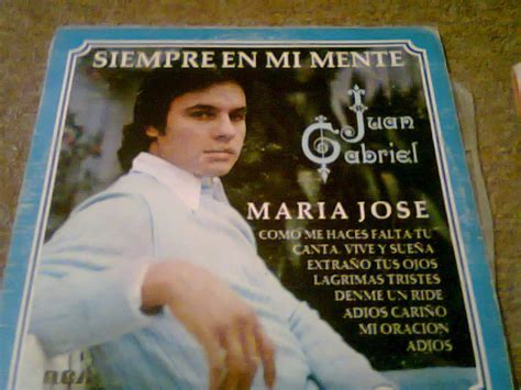 Disco Acetato De Juan Gabriel Siempre En Mi Mente 250