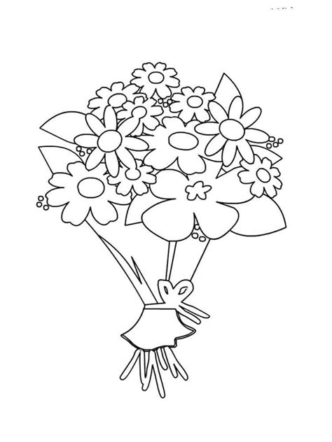 Desenhos De Buquê De Flores 18 Para Colorir E Imprimir Colorironlinecom