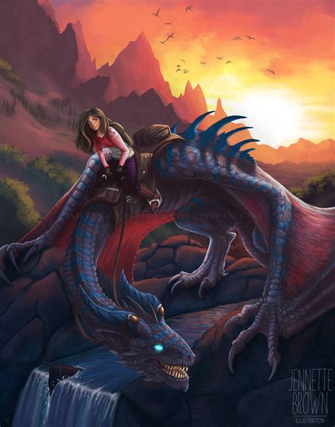 Dragon Rider Fantasy Illustration Prints And Posters Etsy
