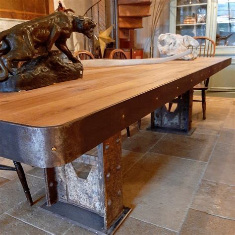 Large Industrial Dining Table Piet Jonker