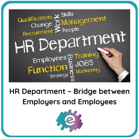 Hr Department Bridge Between Employers And Employees Employee