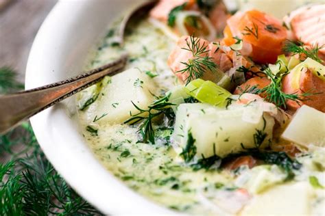 Finnish Salmon Soup Lohikeitto • Authentic Recipe