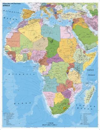 Stiefel Wandkarte Großformat Afrika, politischmit ...