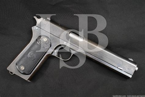 Colt Model 1902 Military 38 Acp Rimless Semi Automatic Pistol 1917 C