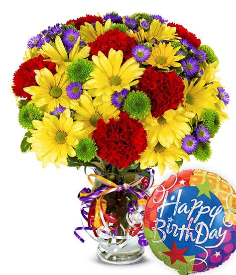 Best Wishes Bouquet With Birthday Balloon At From You Flowers Flower