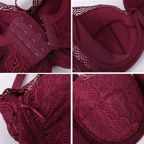 Bra Plus Size Sexy Push Up Minimizer Lace Busty Bras For Women Bow