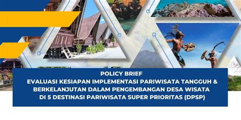 Policy Brief Evaluasi Kesiapan Implementasi Pariwisata Tangguh Dan