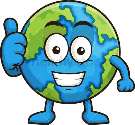 Planet Earth Cartoon Vector Clipart Friendlystock Images And Photos