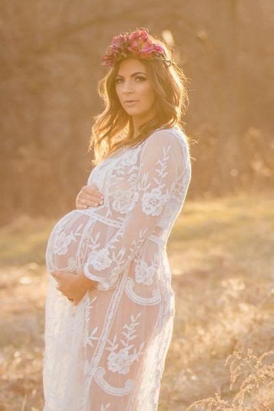 Cco White Lace Maternity Dress Gown Photo Prop Clothing Backdrop