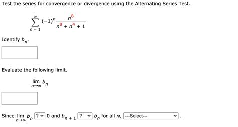 Solved Test The Series For Convergence Or Divergence Using