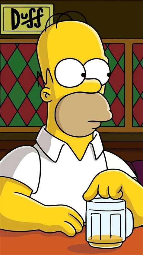 Homer moe Duff beer Arte simpsons Desenho dos simpsons Papéis de parede grátis HD phone