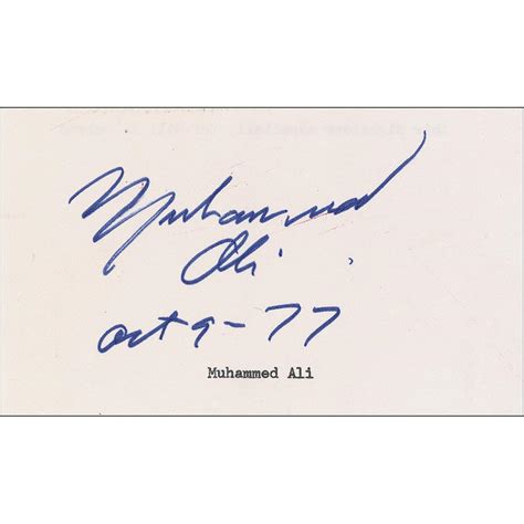 Muhammad Ali Signature Muhammad Ali Genuine Authentic Autograph