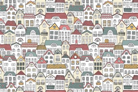 Doodle Houses Graphic By Franzi Draws · Creative Fabrica