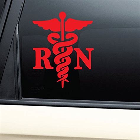 Rn Medical Emblem Nurse Vinyl Decal Laptop Car Truck Bumper