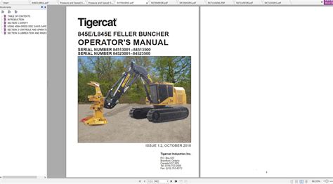 Tigercat E L E Feller Buncher Operator