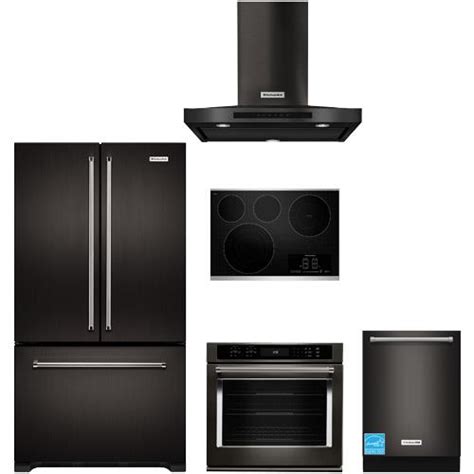 Benefits of stainless steel appliances. KitchenAid Black Stainless Steel Complete Kitchen Package ...