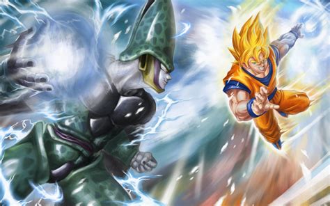 It's also available in ultra sweet 4k. Dragon Ball Z Wallpaper 17 of 49 - Son Goku and Cell - HD ...