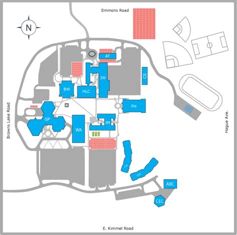 Tri C West Campus Map Us States Map