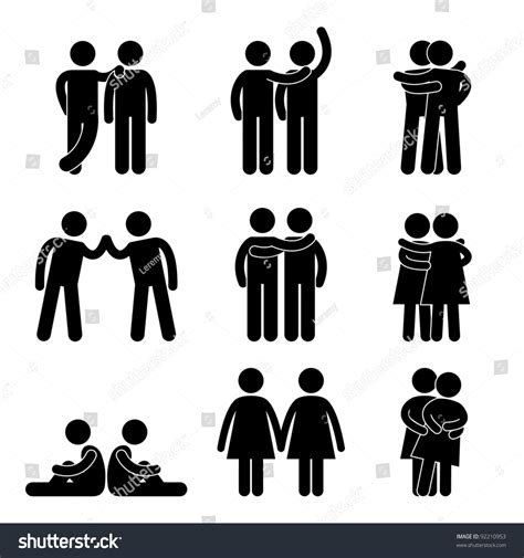 Homosexual Gay Lesbian Sex Sexual Relationship Icon Symbol Sign